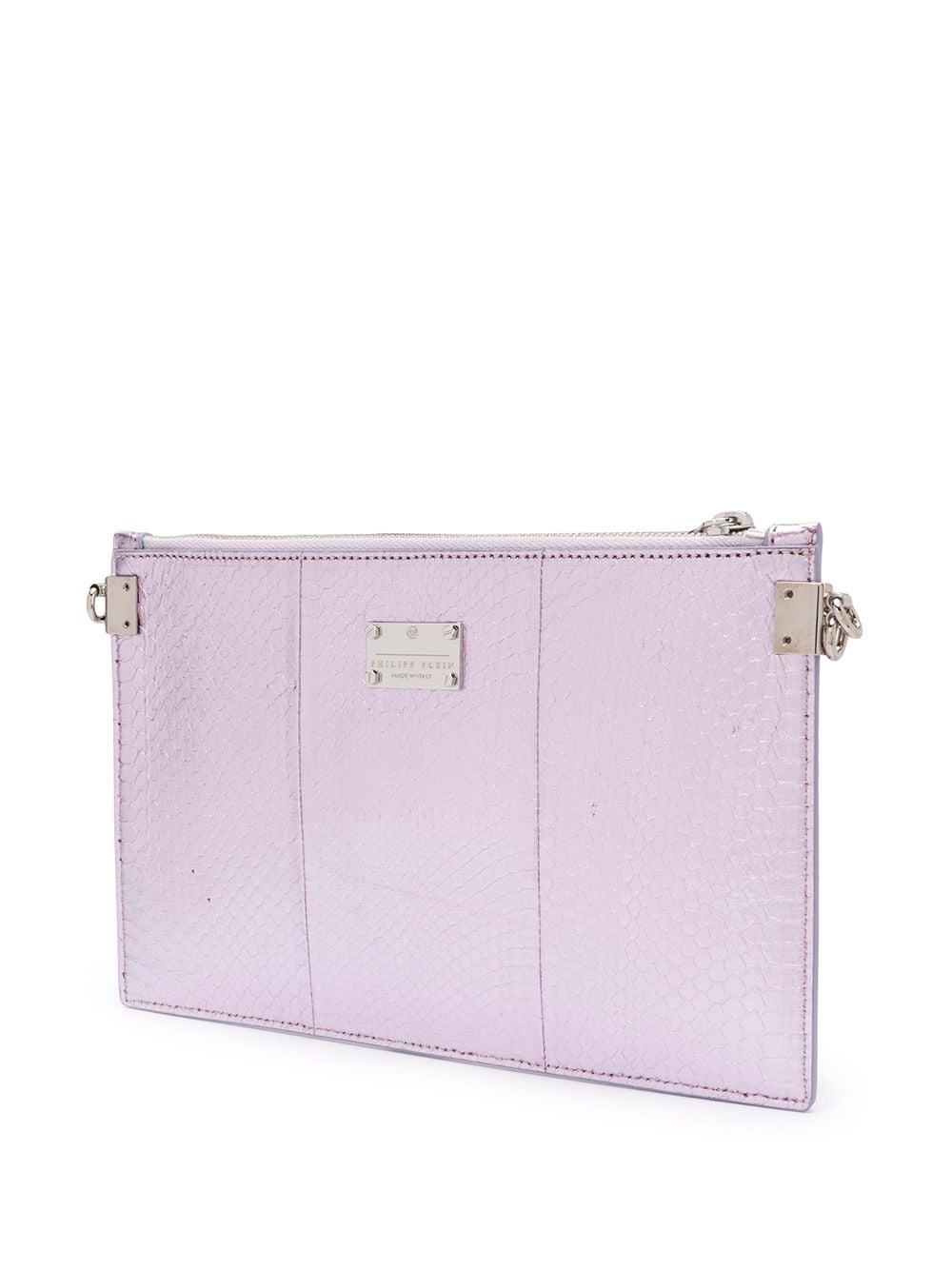 metallic zipped crossbody bag - 3