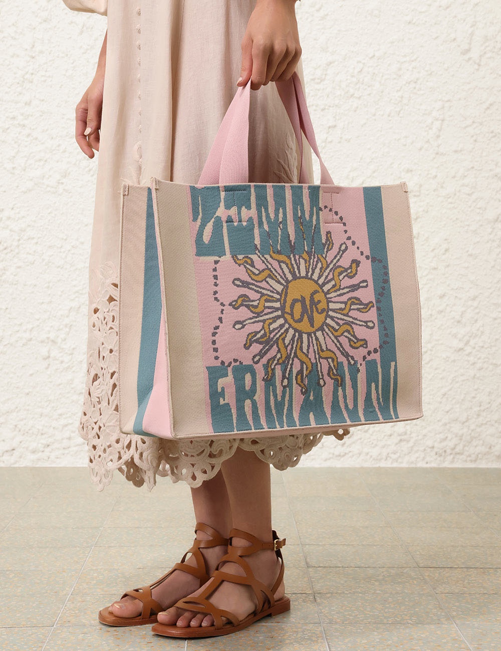 LARGE JACQUARD TOTE - 2