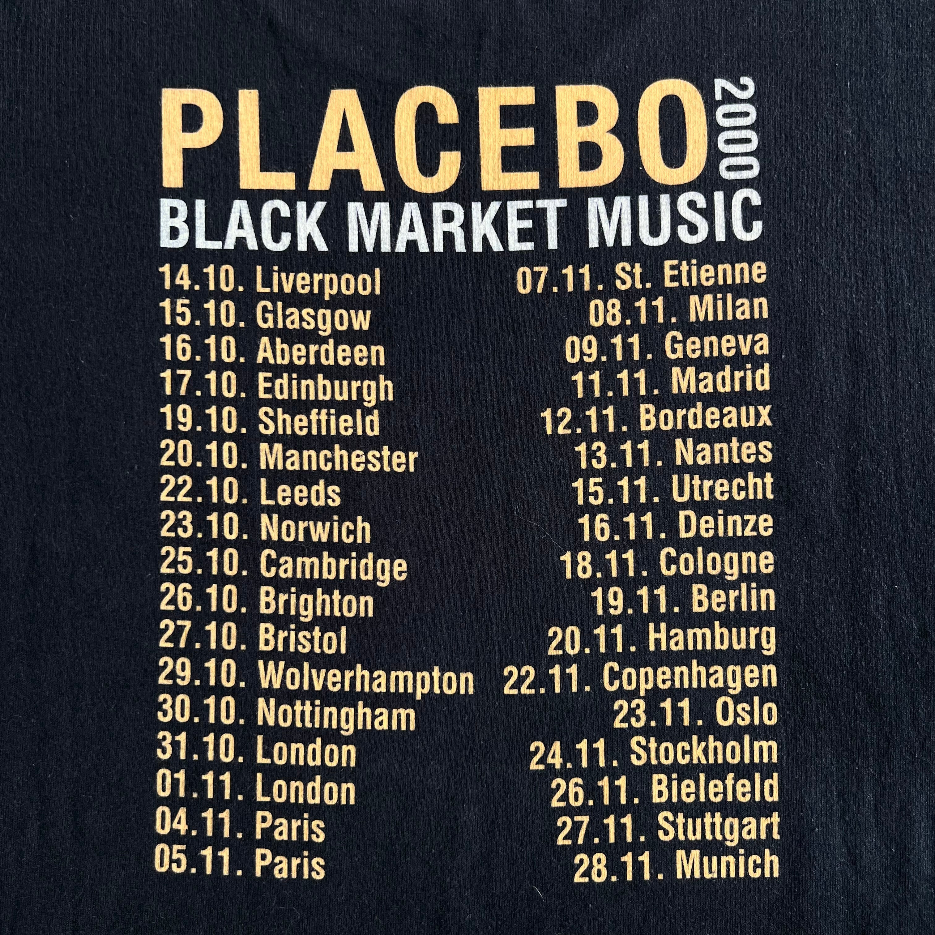 Final Blow - Vintage 2000 Placebo Band Photo T-Shirt SZ XL - 4