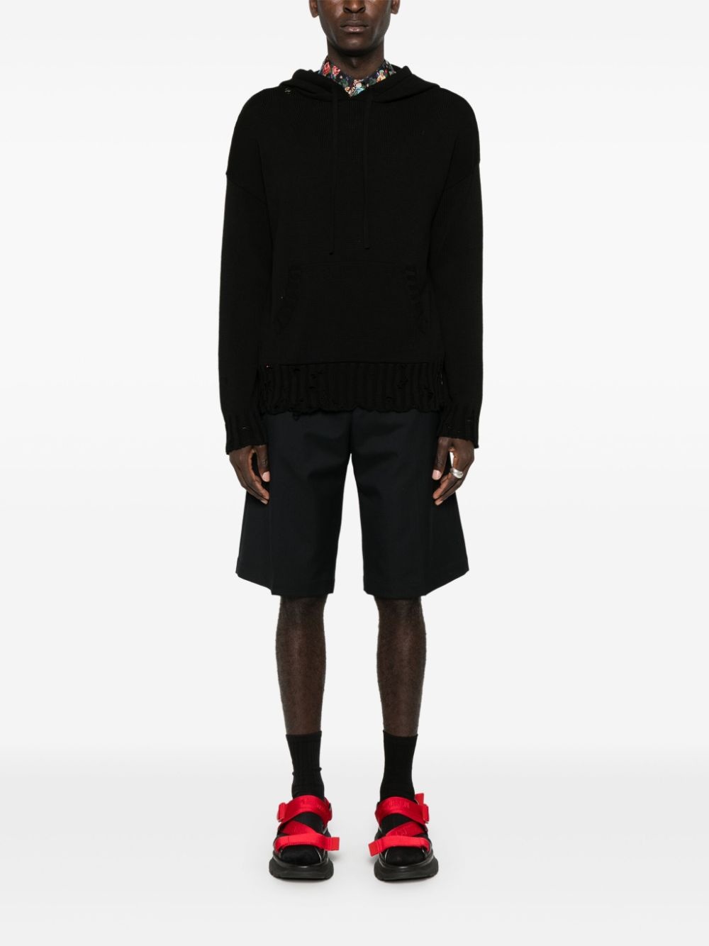knitted hoodie - 2