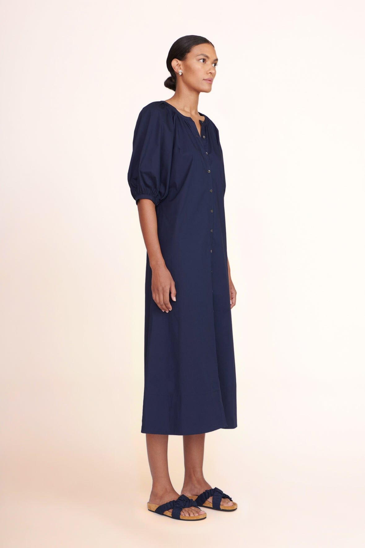 STAUD VINCENT DRESS NAVY - 3
