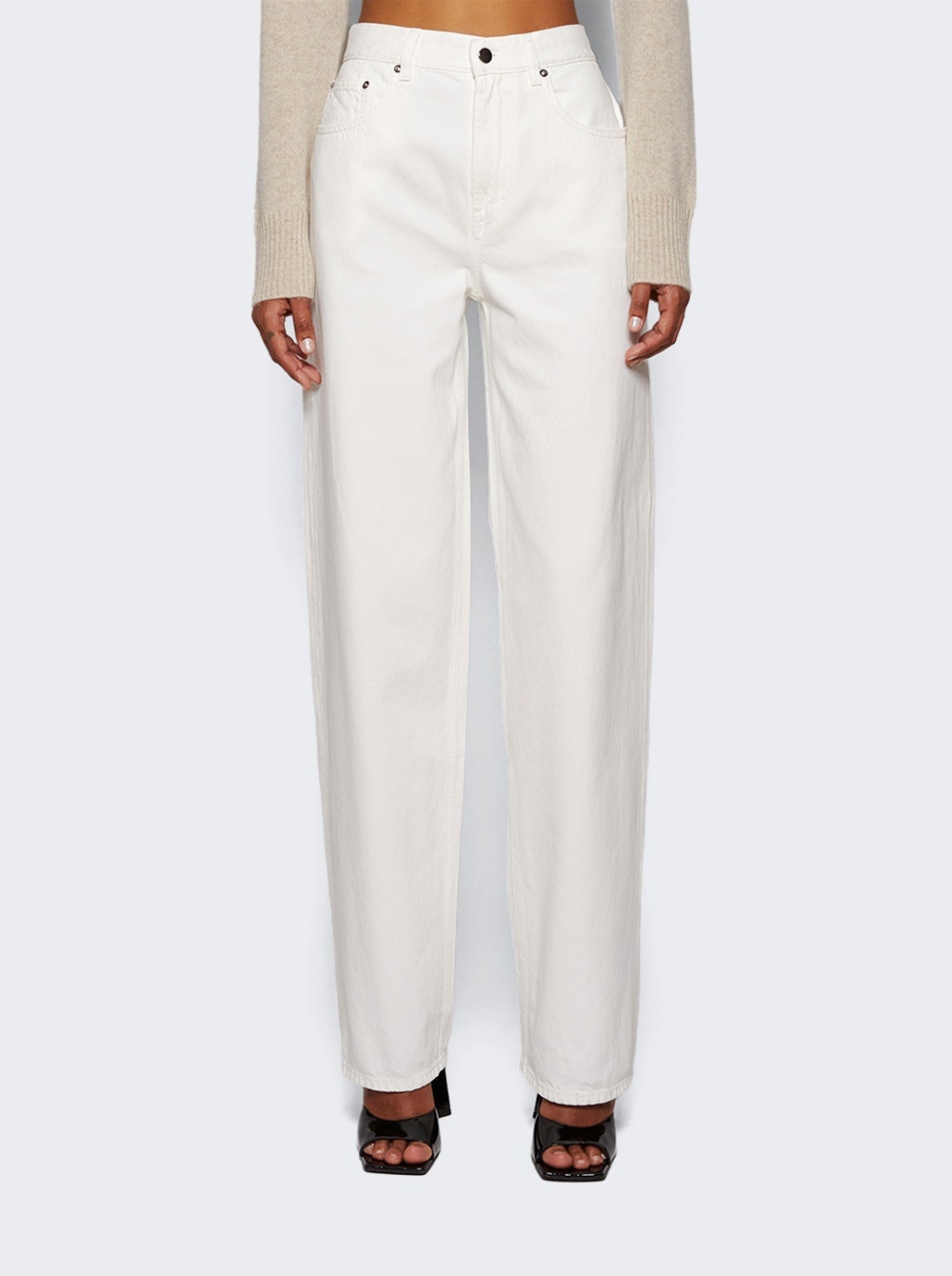 Samur Denim Pants Ivory - 3