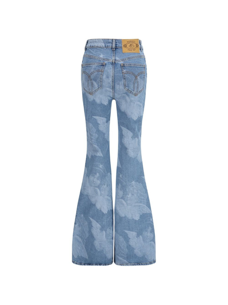 FIORUCCI Angels-print flared jeans outlook