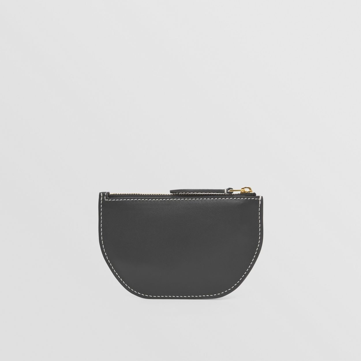 Topstitched Leather Olympia Coin Case - 6