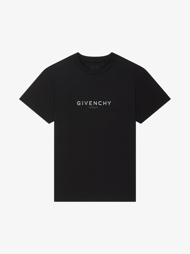 GIVENCHY REVERSE SLIM FIT T-SHIRT IN COTTON - 1