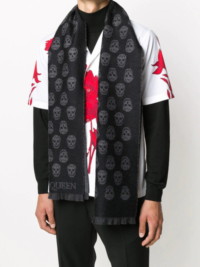 Alexander McQueen skull-jacquard scarf outlook