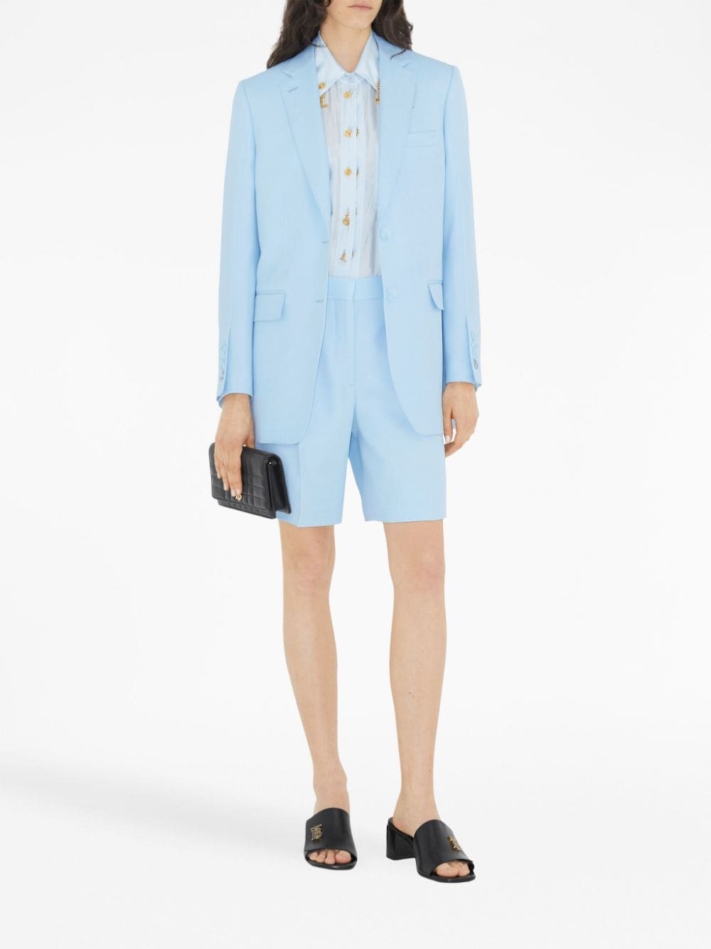 single-breasted wool blazer - 2