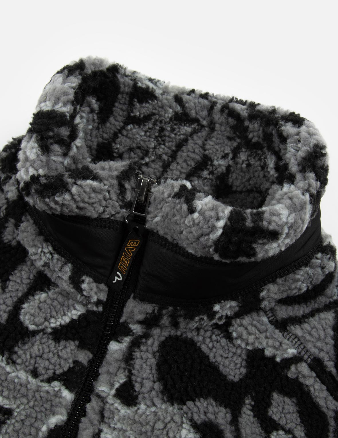 ALLOVER SEAGULL AND KAMON JACQUARD LOOSE FIT SHERPA JACKET - 9
