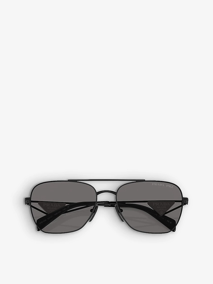Black Triangle Logo Sunglasses - 7