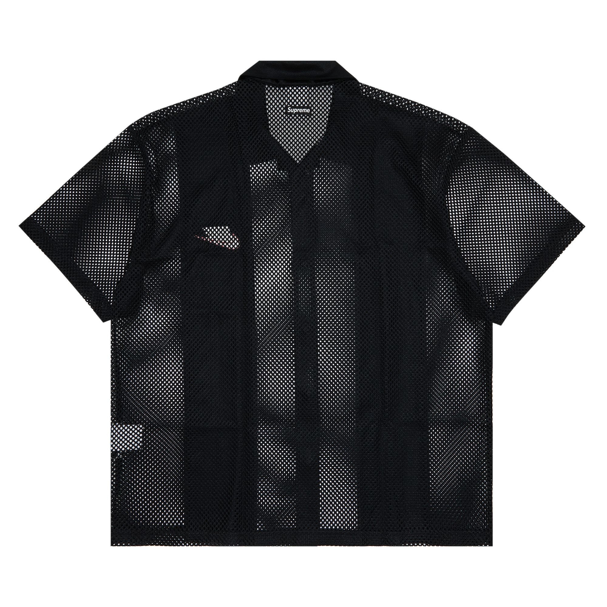 Supreme x Nike Mesh Short-Sleeve Shirt 'Black' - 2
