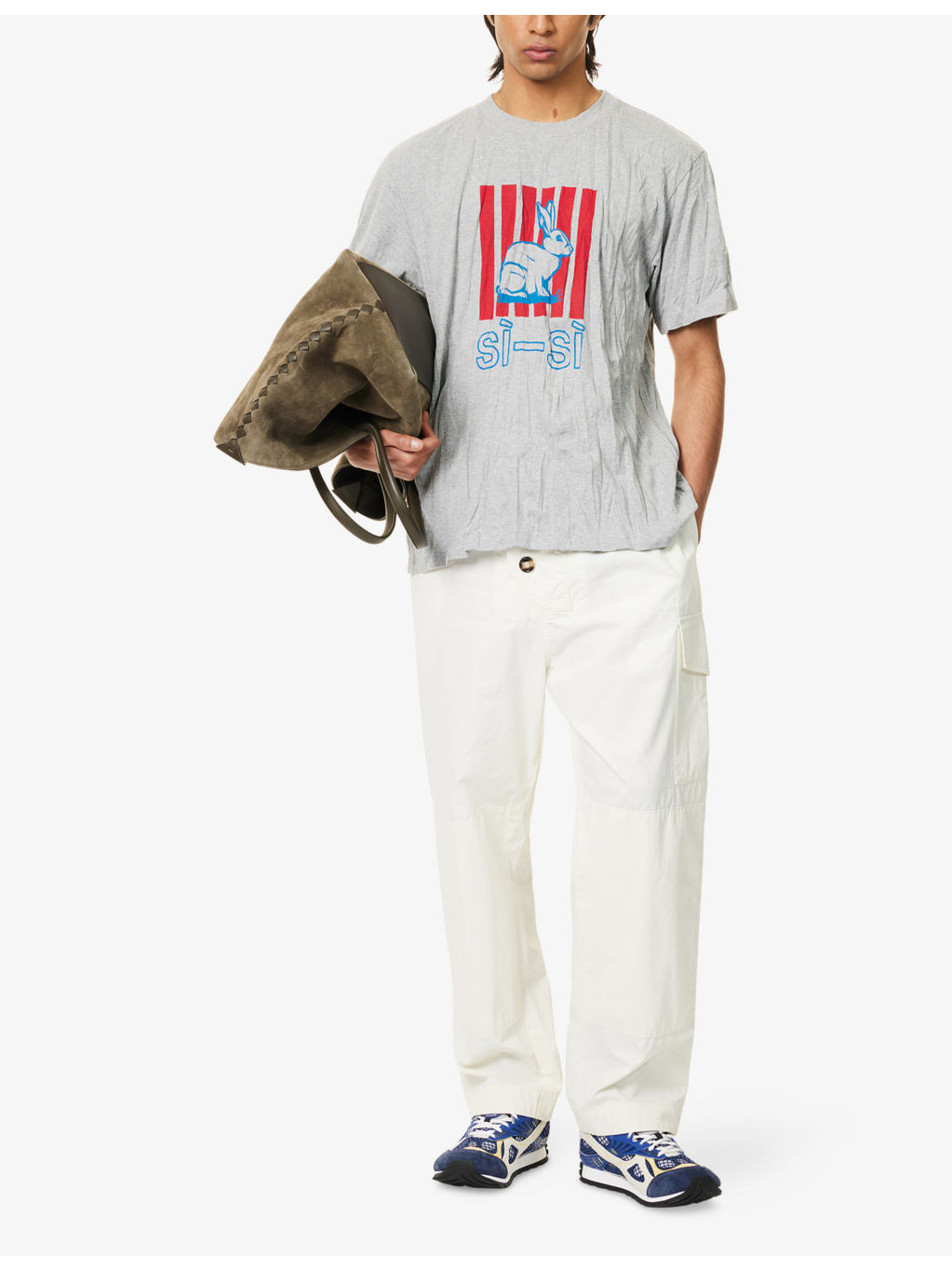 Crushed Printed Woven T-Shirt - 2