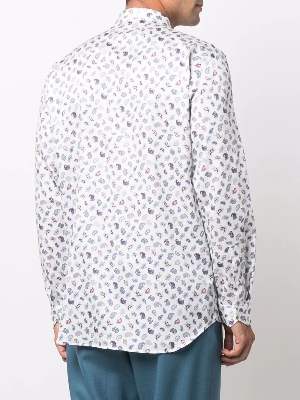 paisley-print cotton shirt - 4