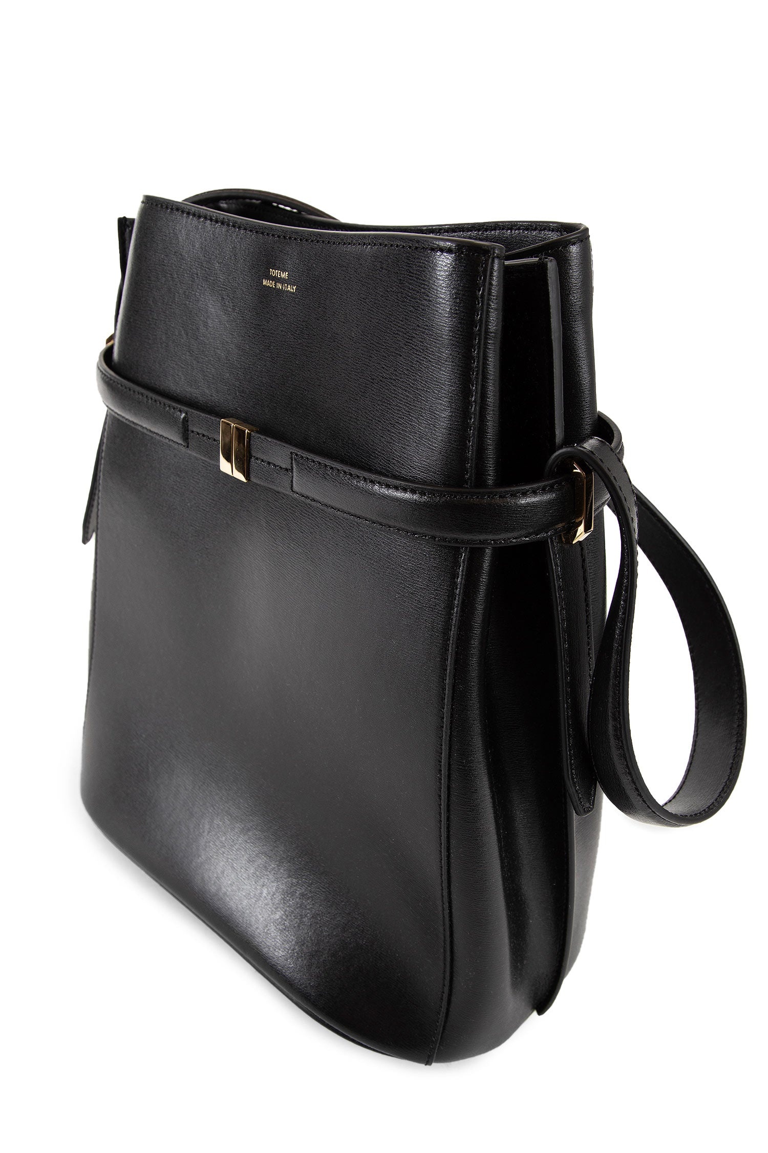 Belted-Leather-Bucket-Bag - 4