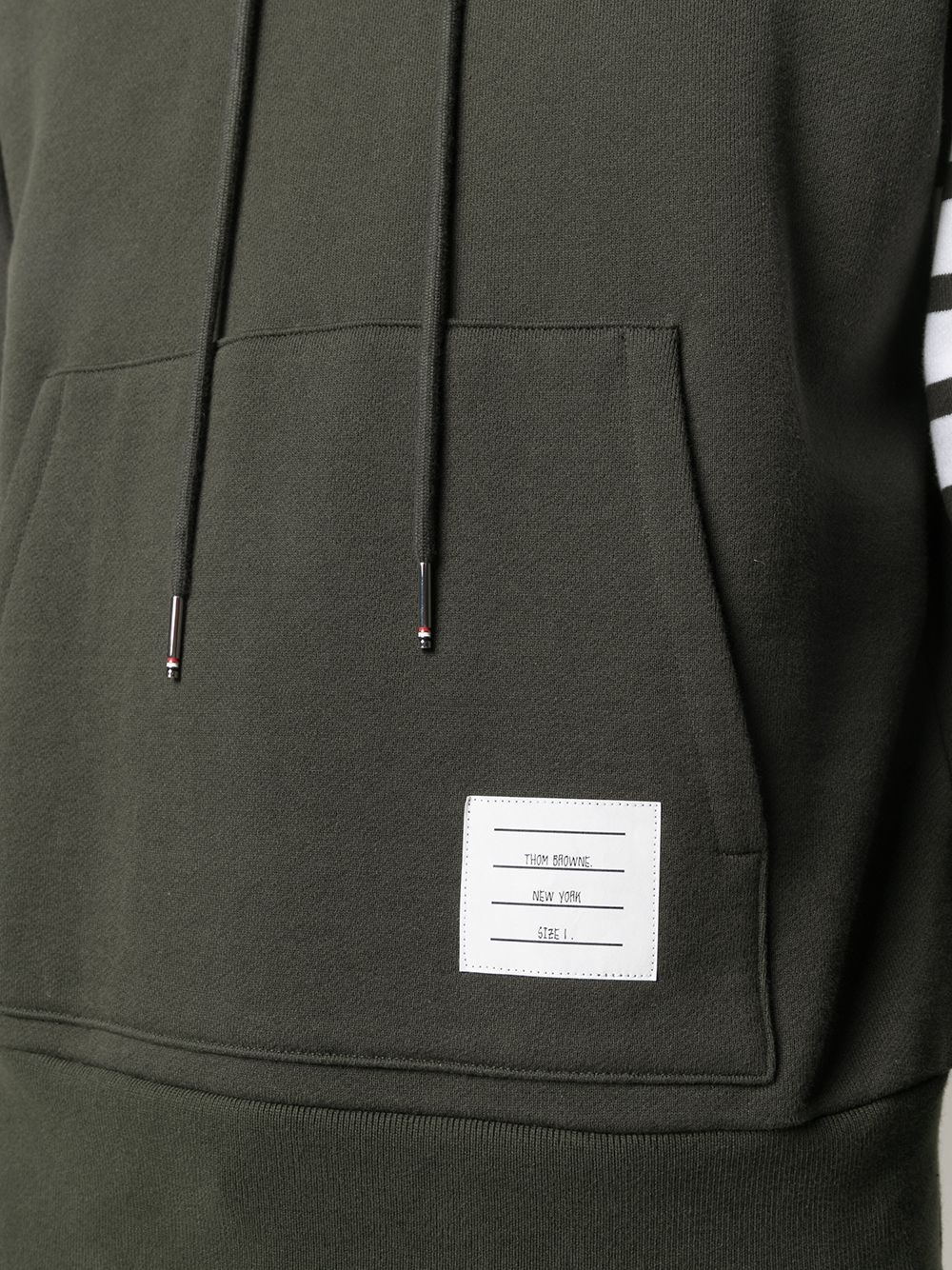 4-Bar stripe cotton hoodie - 5