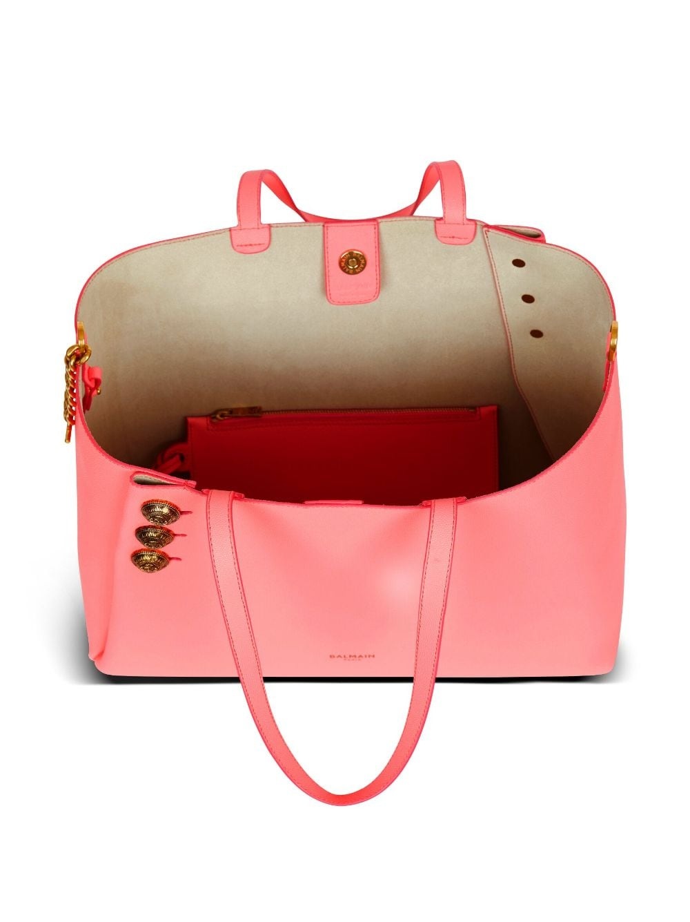 EmblÃ¨me leather tote bag - 6