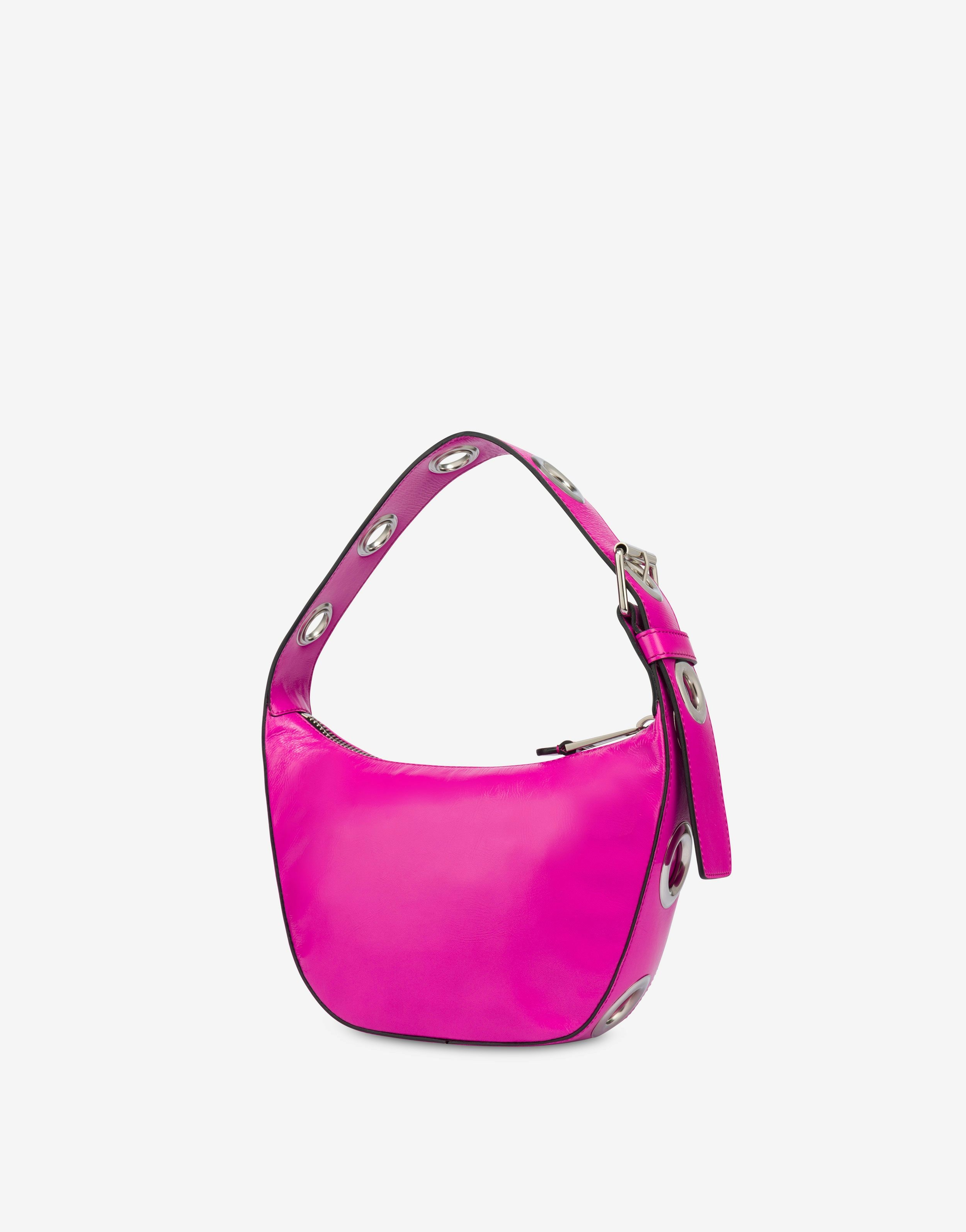 MOSCHINO EYELETS PATENT LEATHER HANDBAG - 2