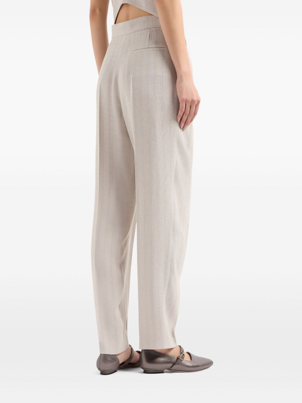 pleat detailing trousers - 3