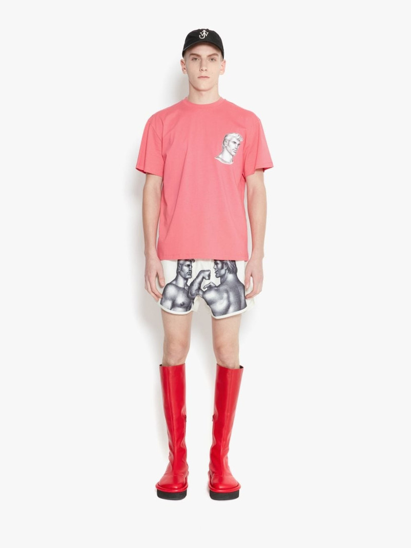 JW Anderson TOM OF FINLAND - CHEST ARTWORK FITTED SHORT SLEEVE T-SHIRT outlook