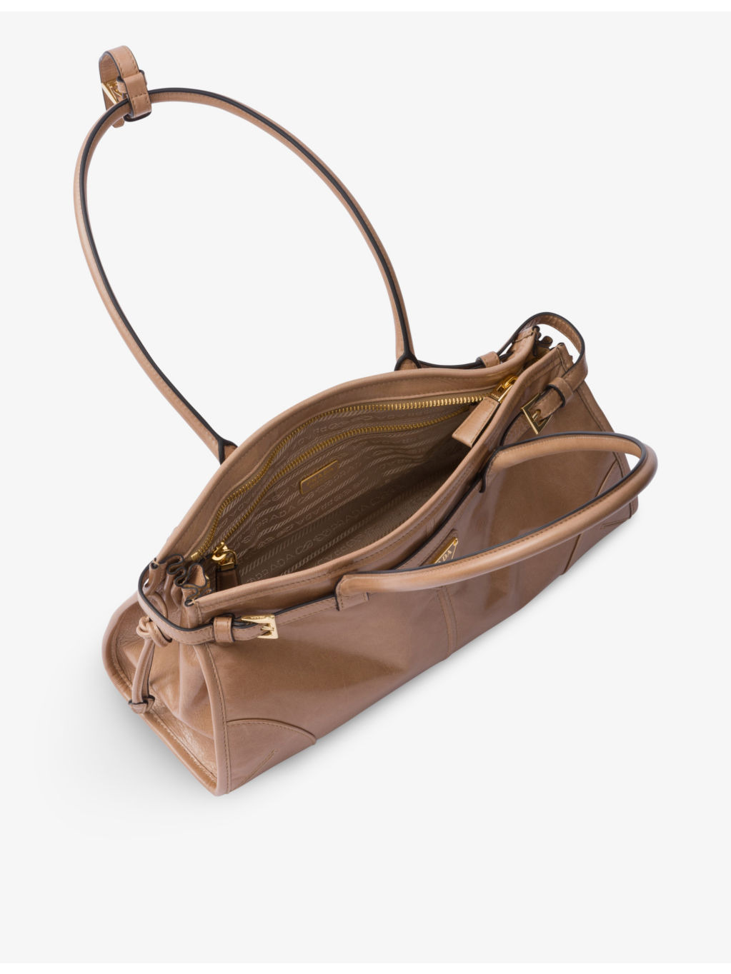 Brand-plaque medium leather shoulder bag - 6