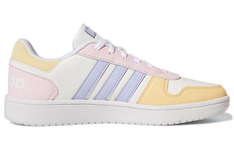 (WMNS) adidas Neo Hoops 2.0 'White Yellow Pink' GY5903 - 2