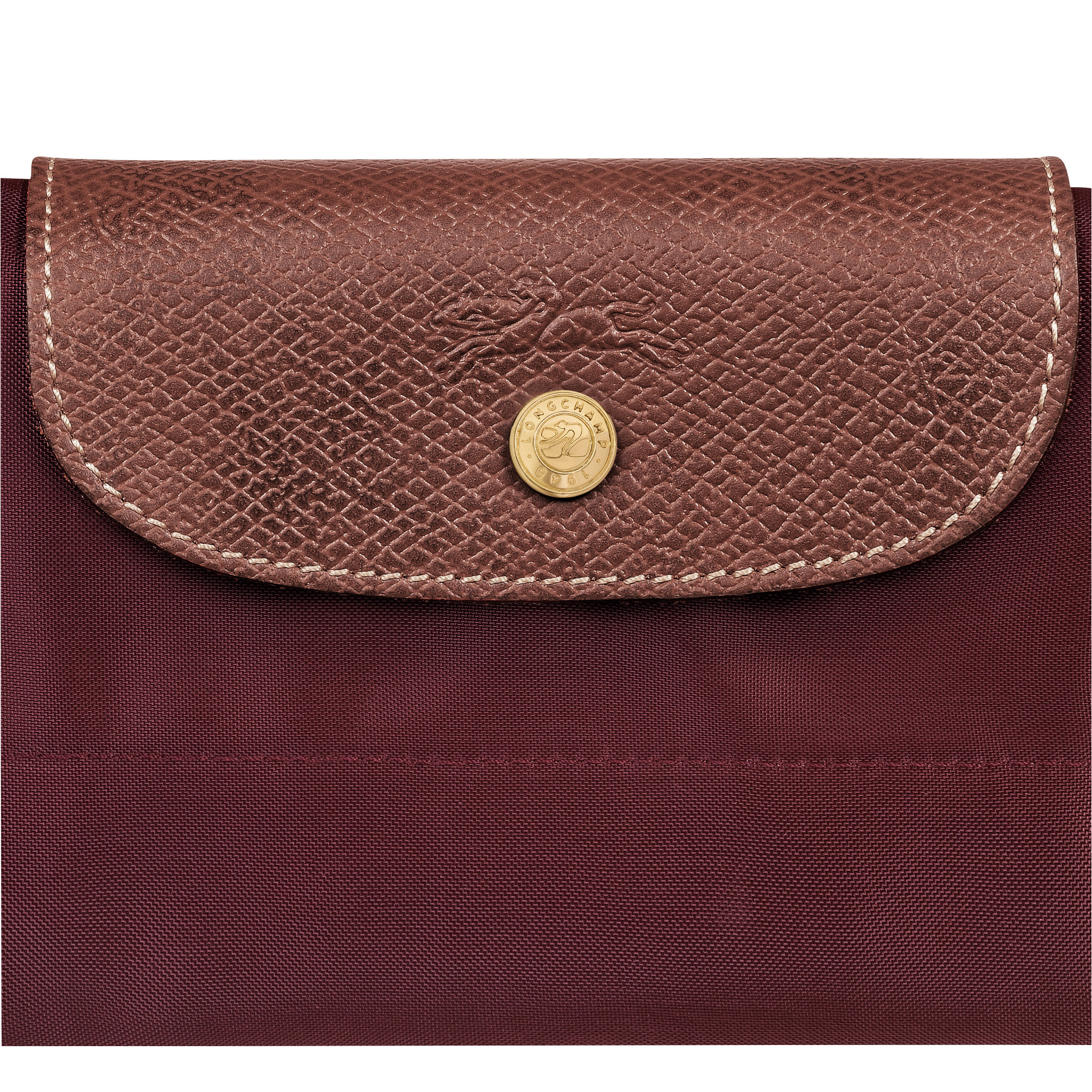 Le Pliage Original S Travel bag Burgundy - Recycled canvas - 6