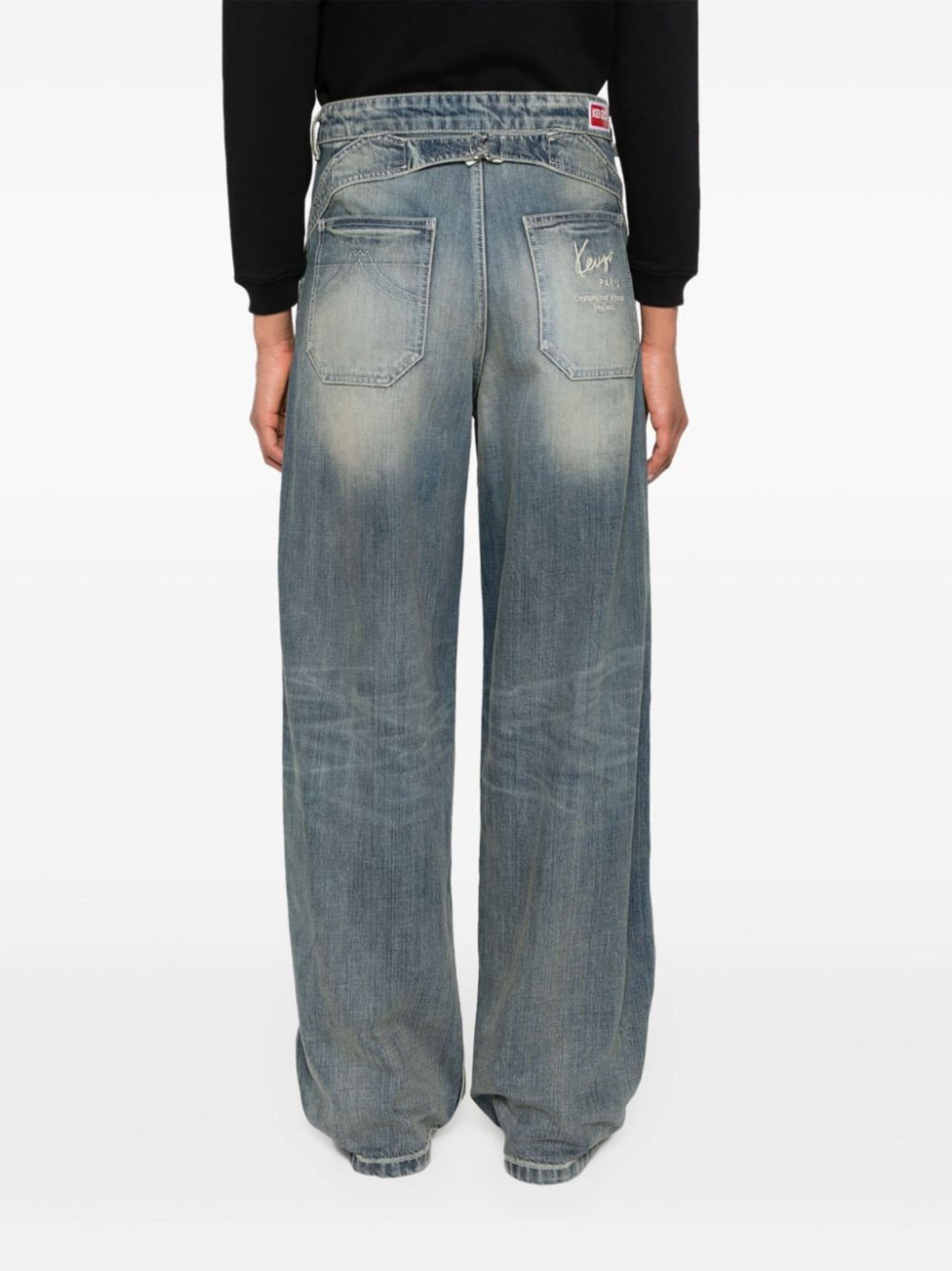 low-rise wide-leg jeans - 4