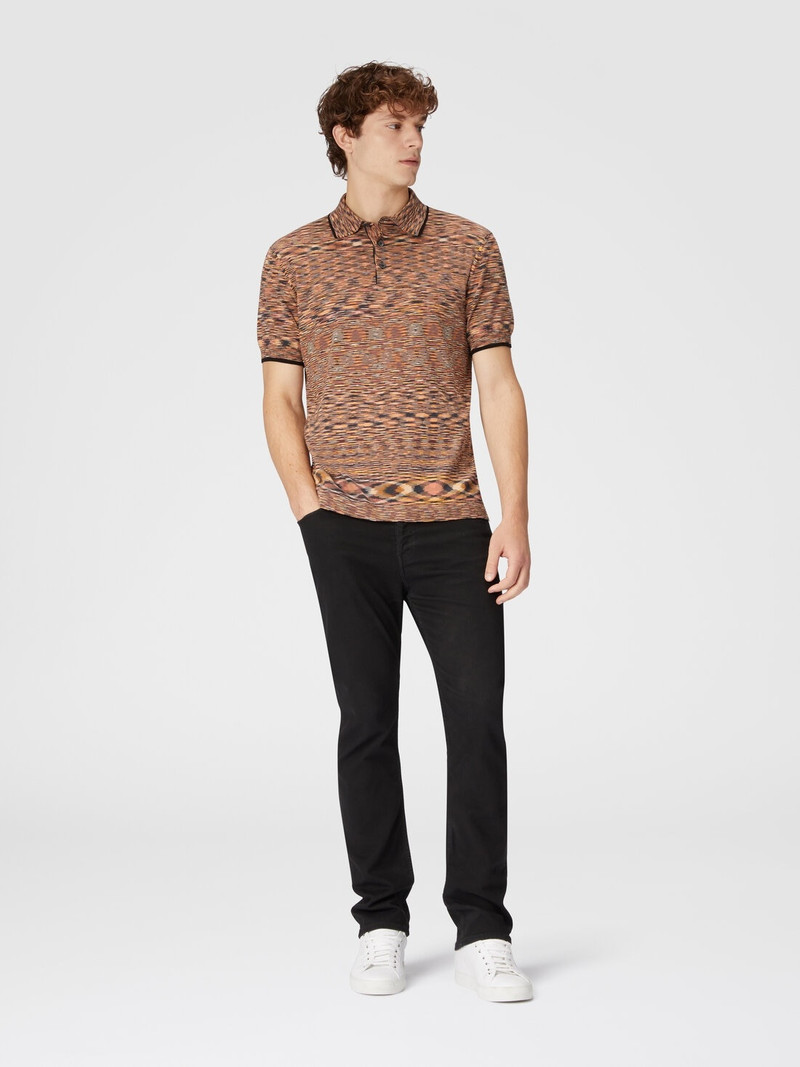 Missoni Slub cotton polo shirt outlook