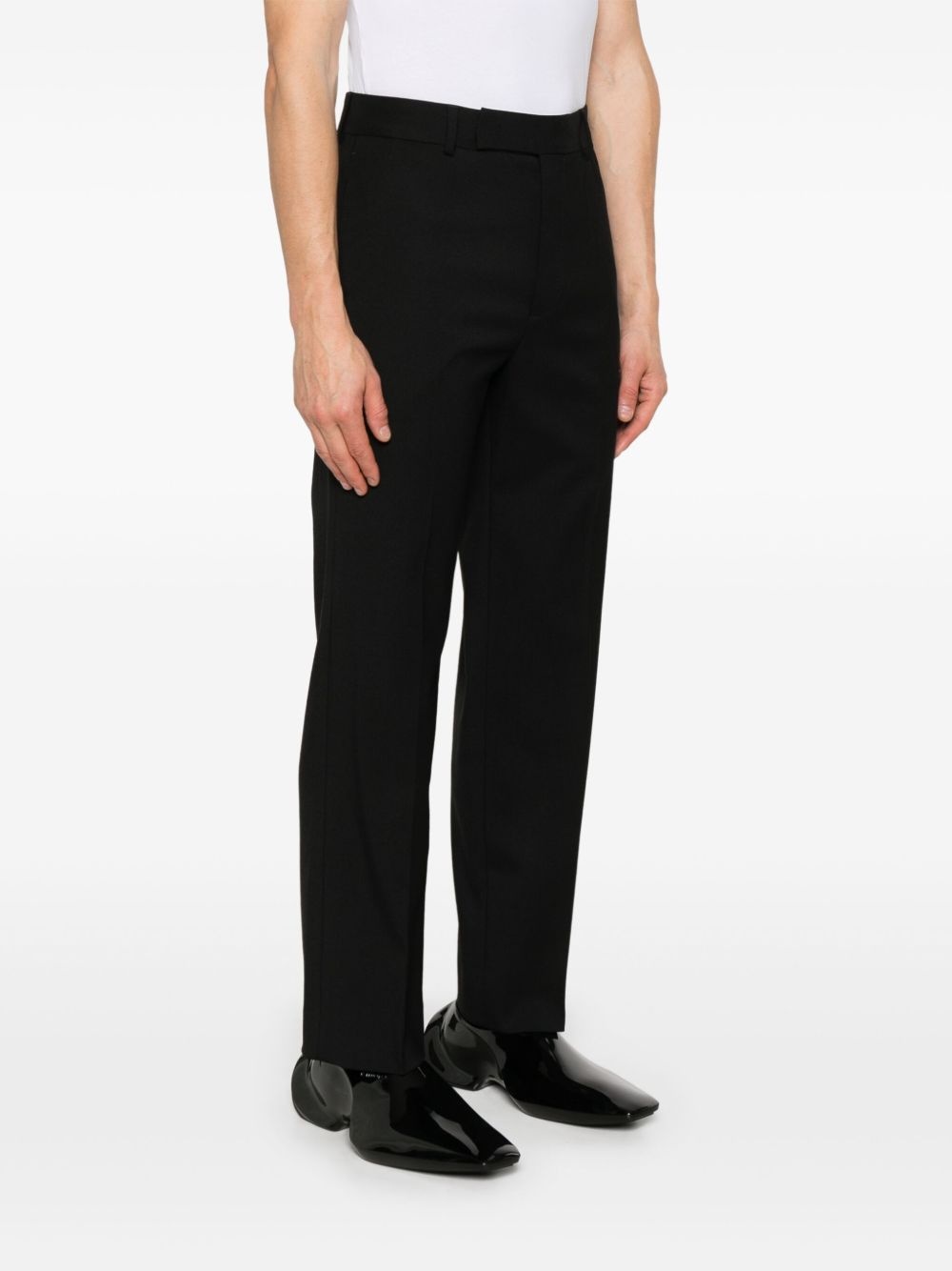 pleated twill trousers - 3
