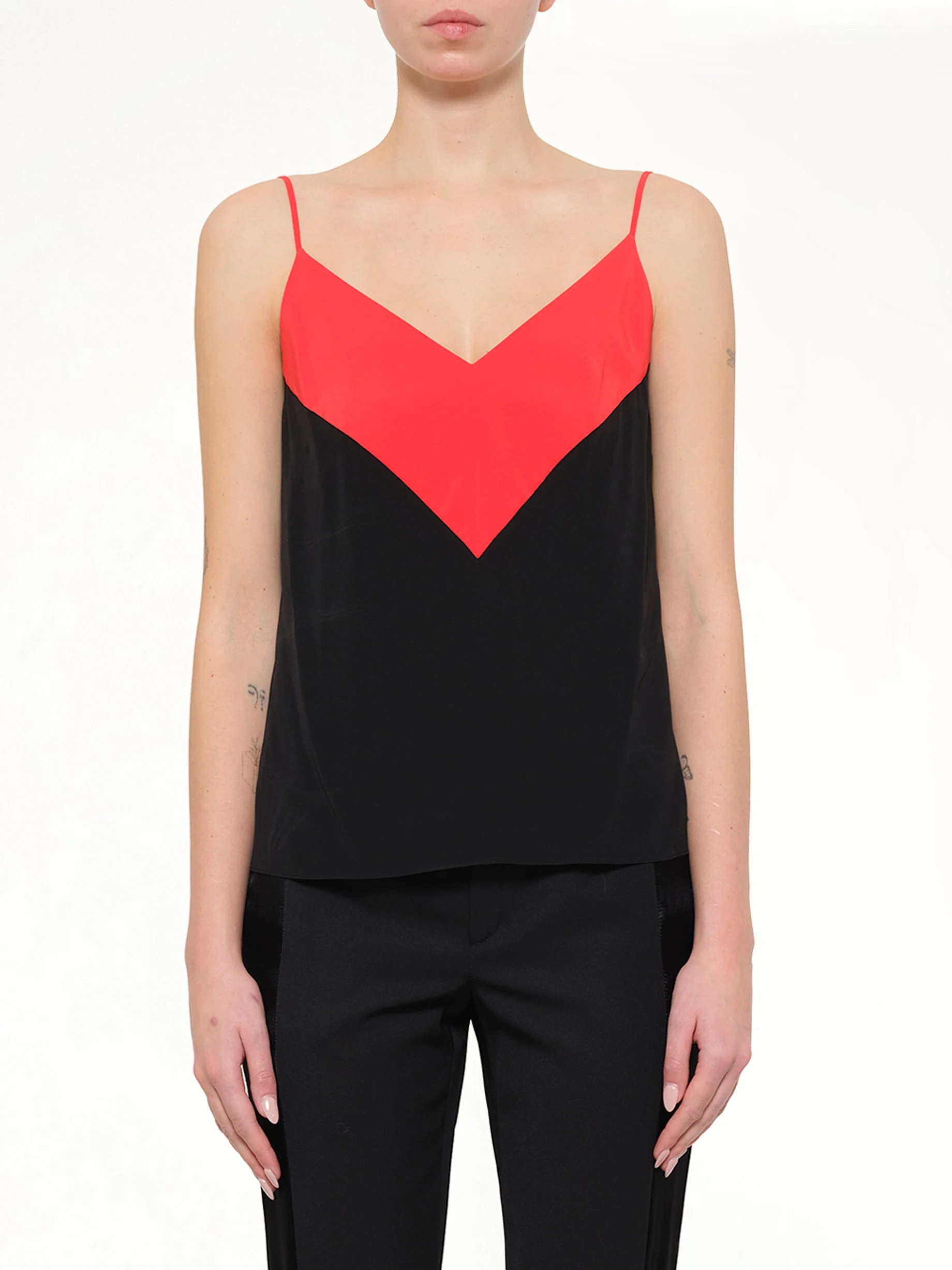 Silk Top in Black - 1