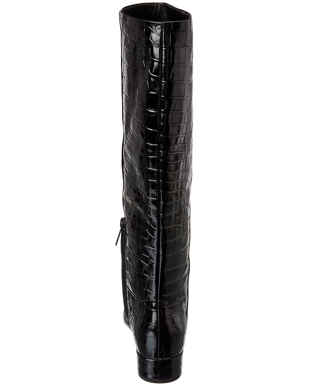 Veronica Beard Cecile Croc-Embossed Leather Knee-High Boot - 3