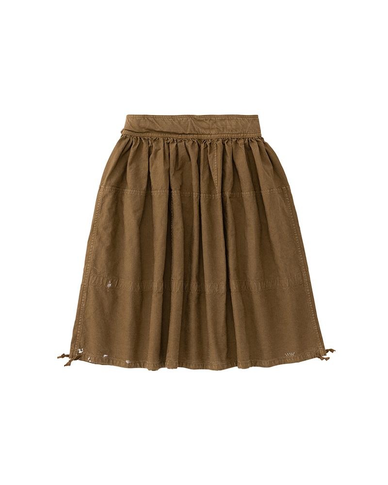 MIL SKIRT HBT BROWN - 2