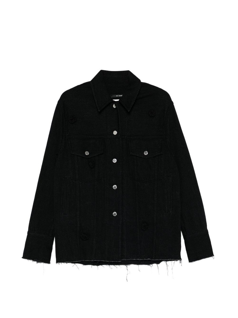 'Daisy' button distressed jacket 1