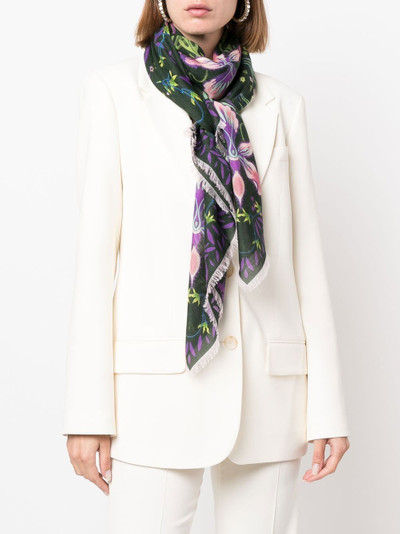 Givenchy all-over floral-print scarf outlook