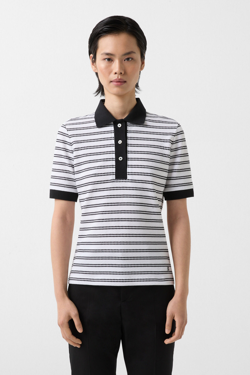 Wendy Polo shirt in Black/White 2