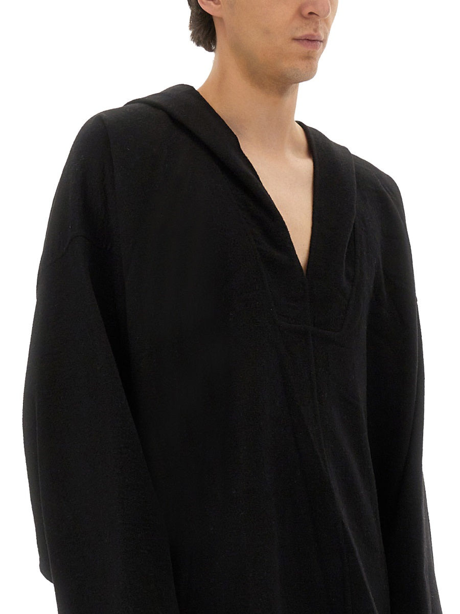 Rick Owens Men Hooded Caftan - 3