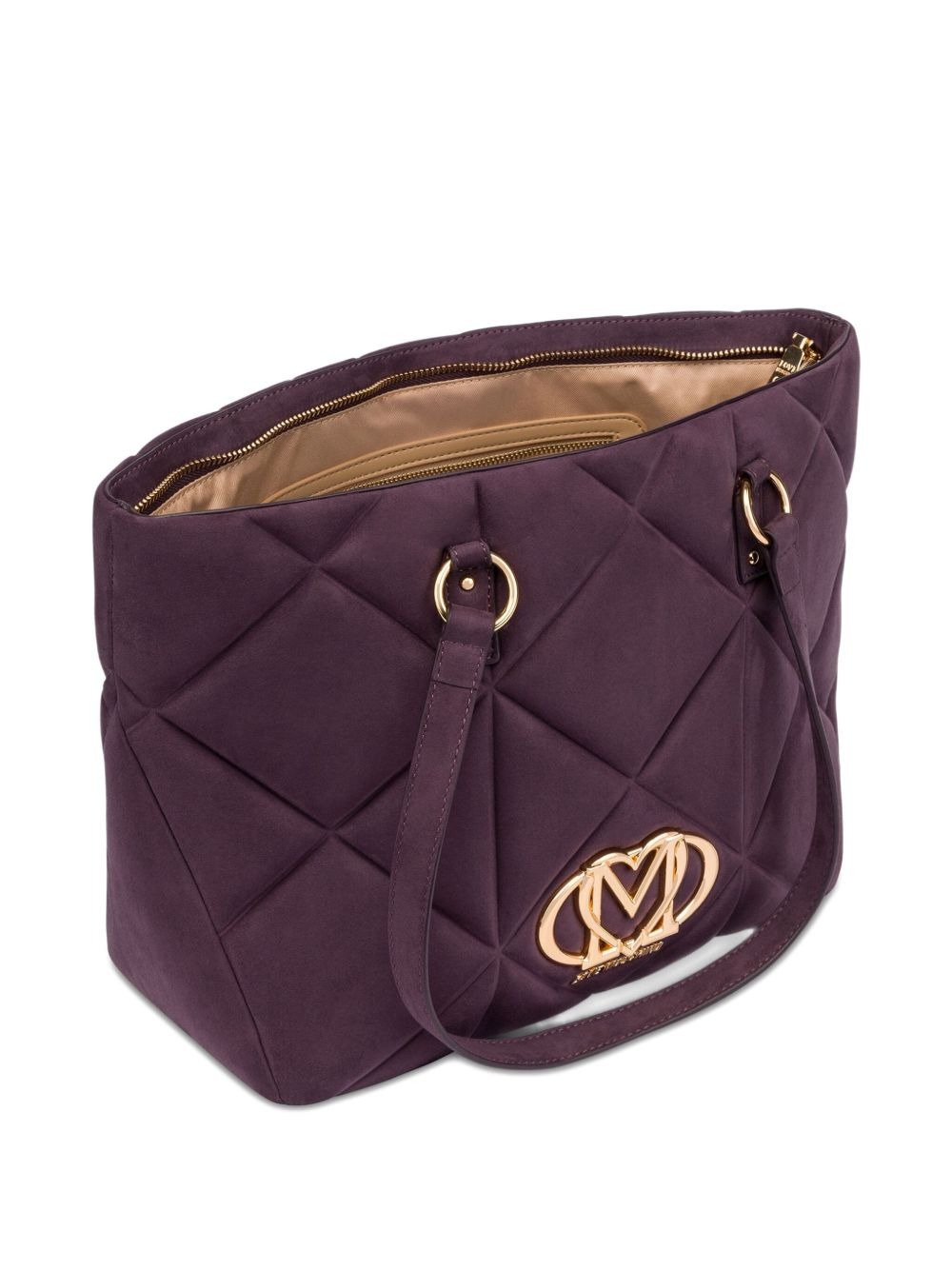 quilted logo tote bag - 3