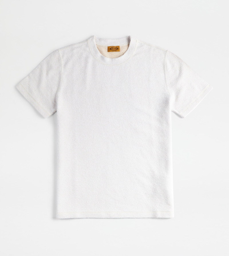 T-SHIRT IN BOUCLÉ JERSEY - BEIGE 1