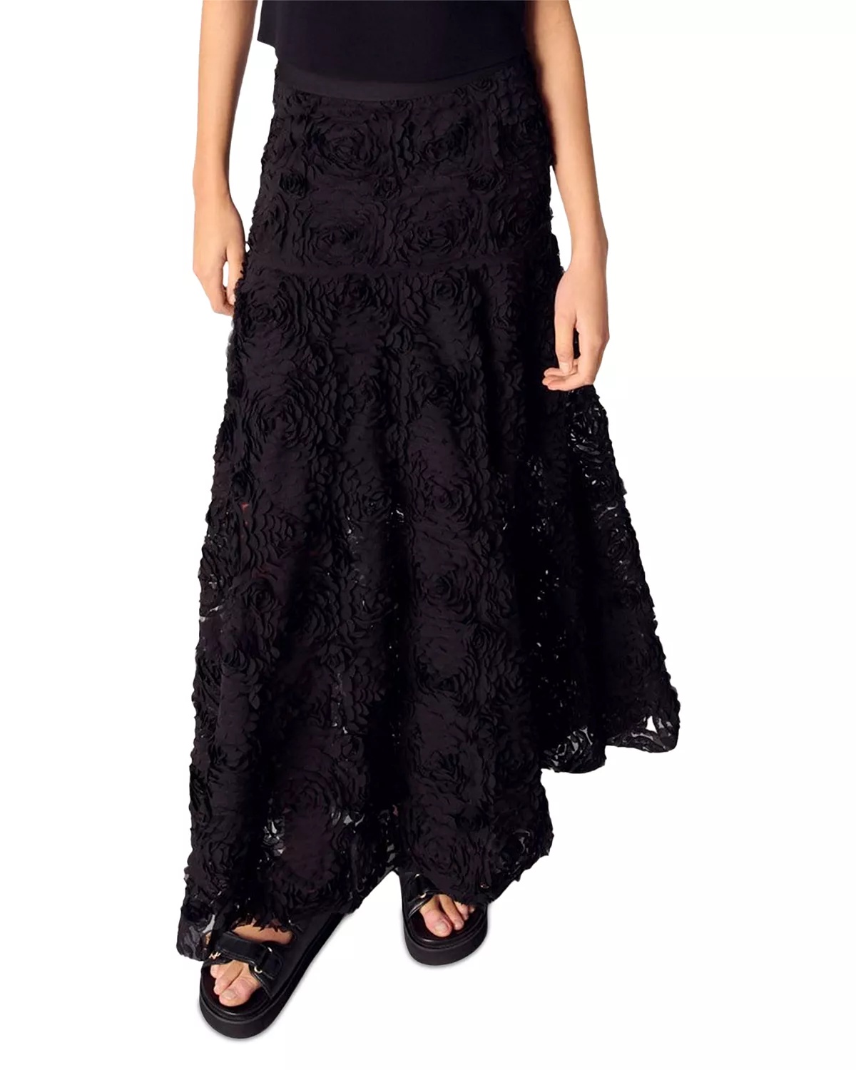 Long Embroidered Skirt - 1