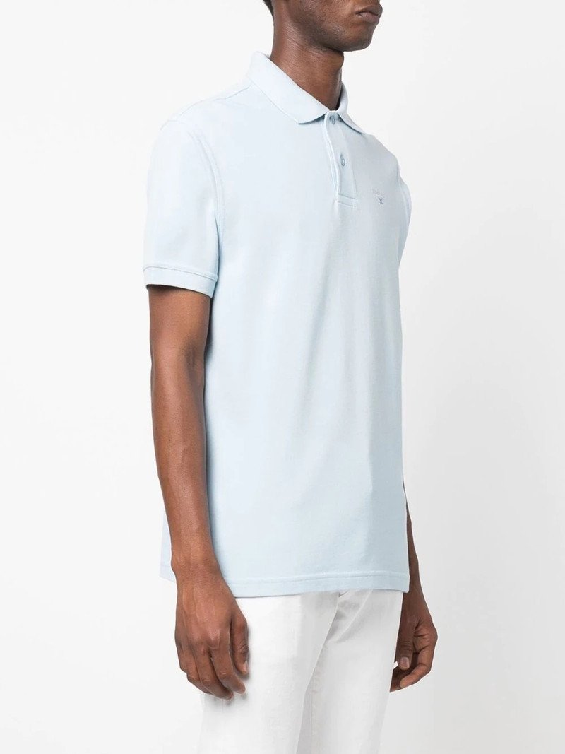 embroidered-logo short-sleeved polo shirt 3