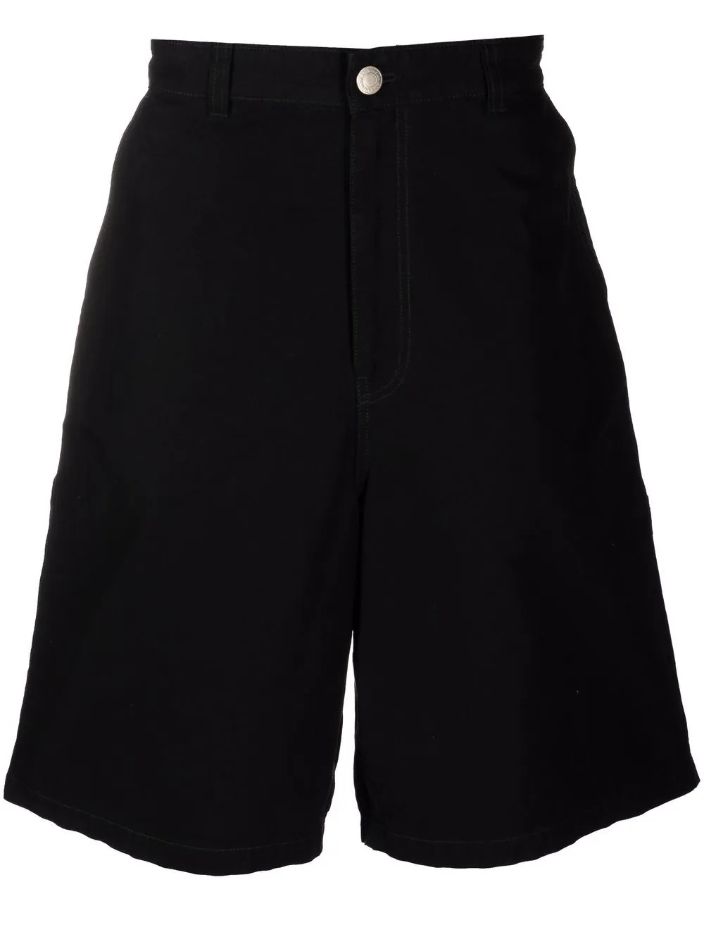 wide-leg cotton shorts - 1