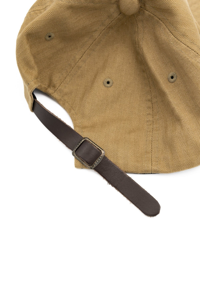 6 Panel Herringbone Cap - Khaki 4