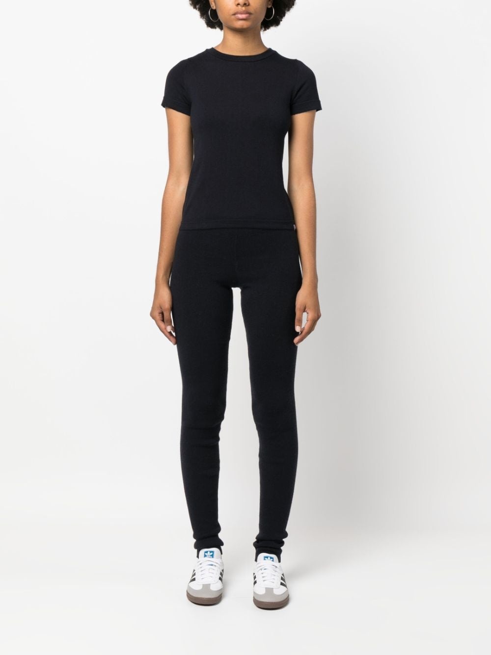 rainbow-stitch fine-ribbed T-shirt - 3