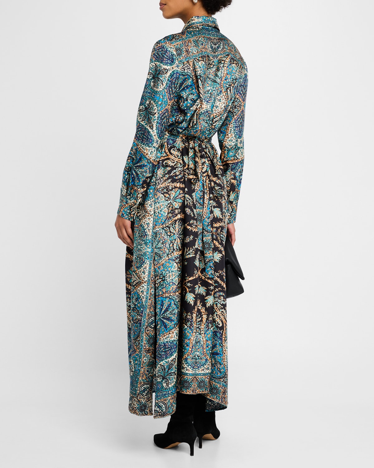 Lorena Printed Long-Sleeve Shirtdress - 3