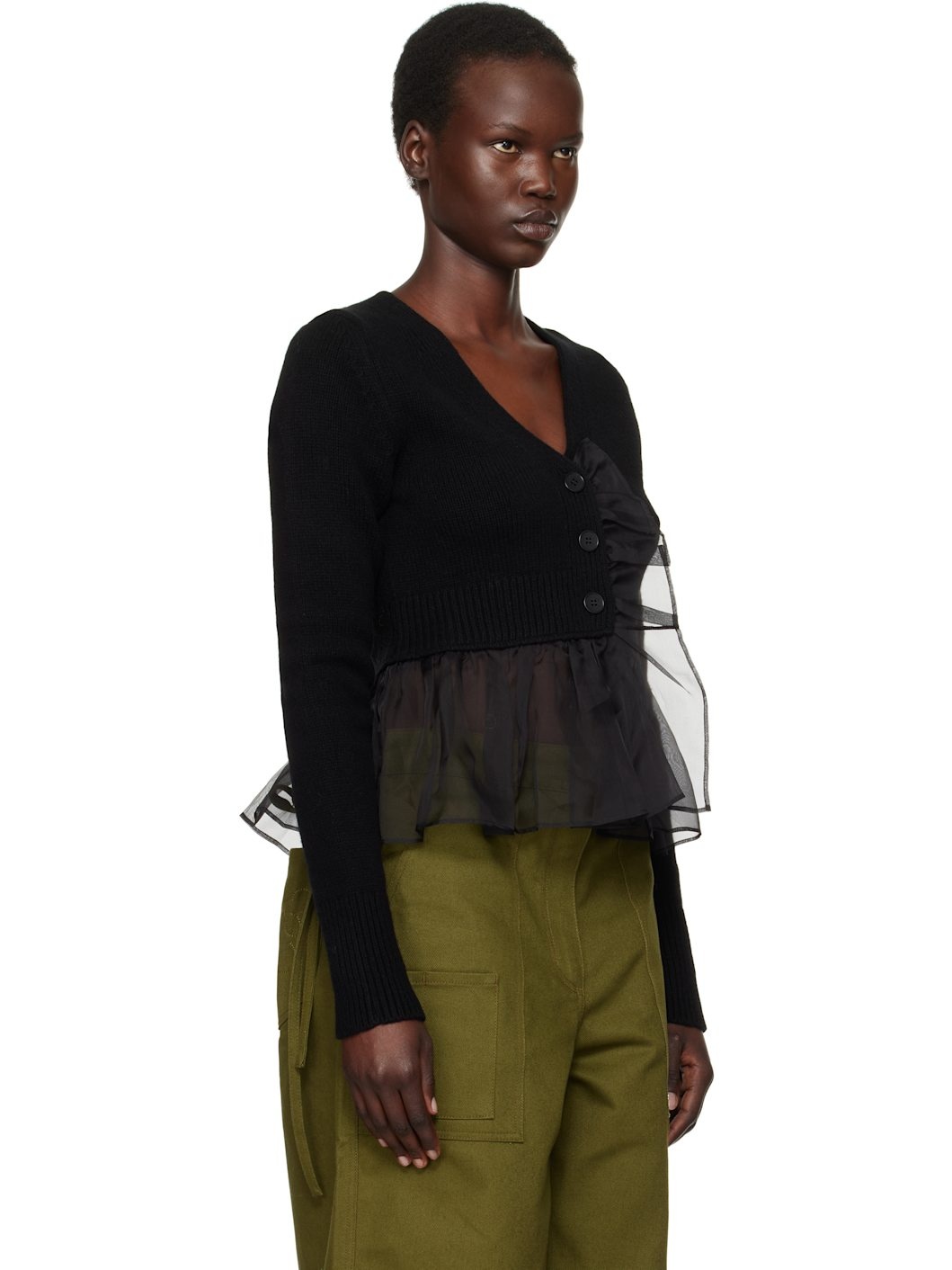 Black Phlox Cardigan - 2