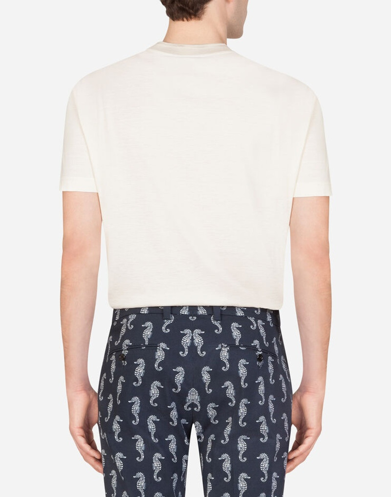 Dolce & Gabbana Silk and jersey cotton t-shirt outlook