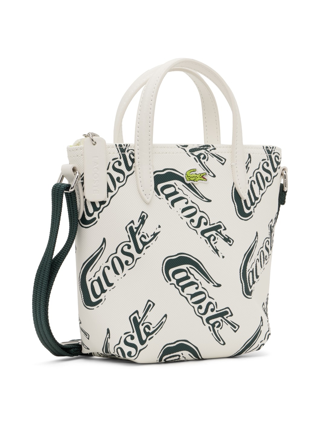 White Small Logo Print Tote - 2