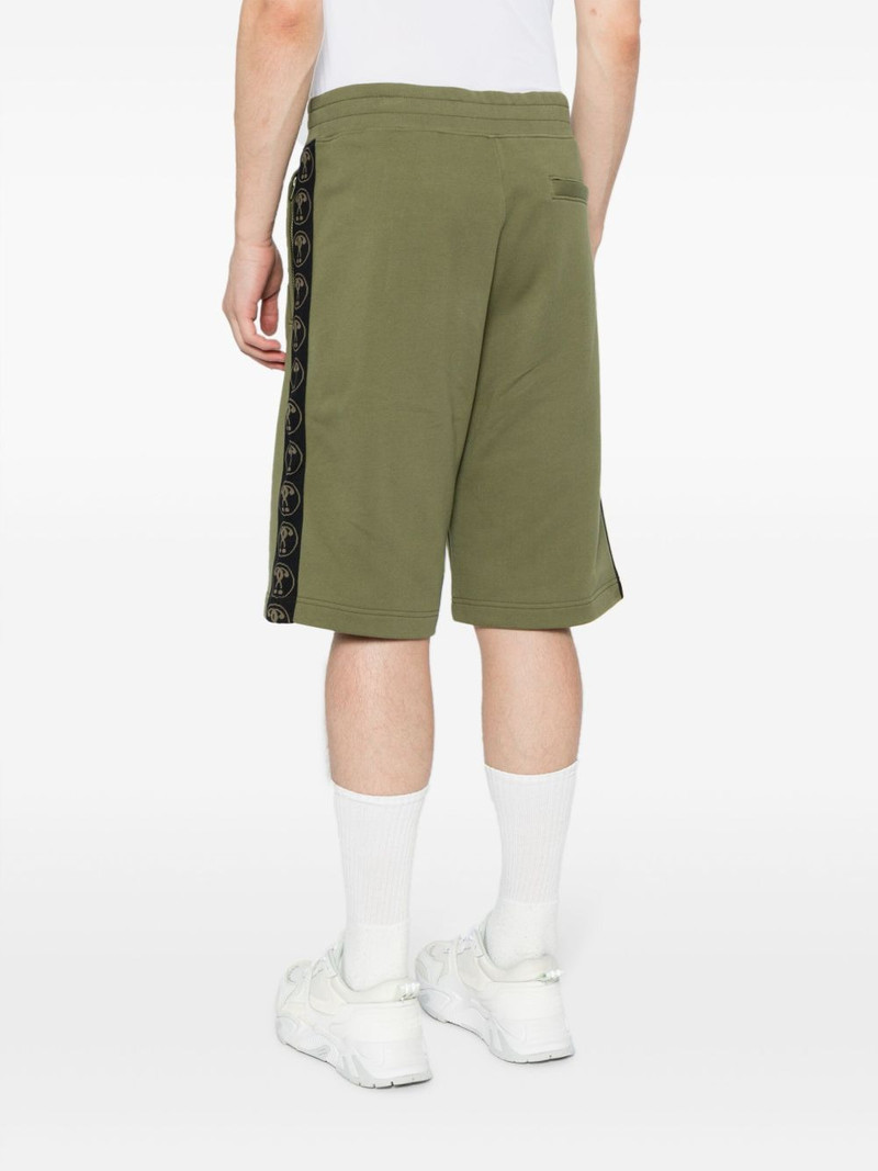 logo-print organic cotton track shorts 4