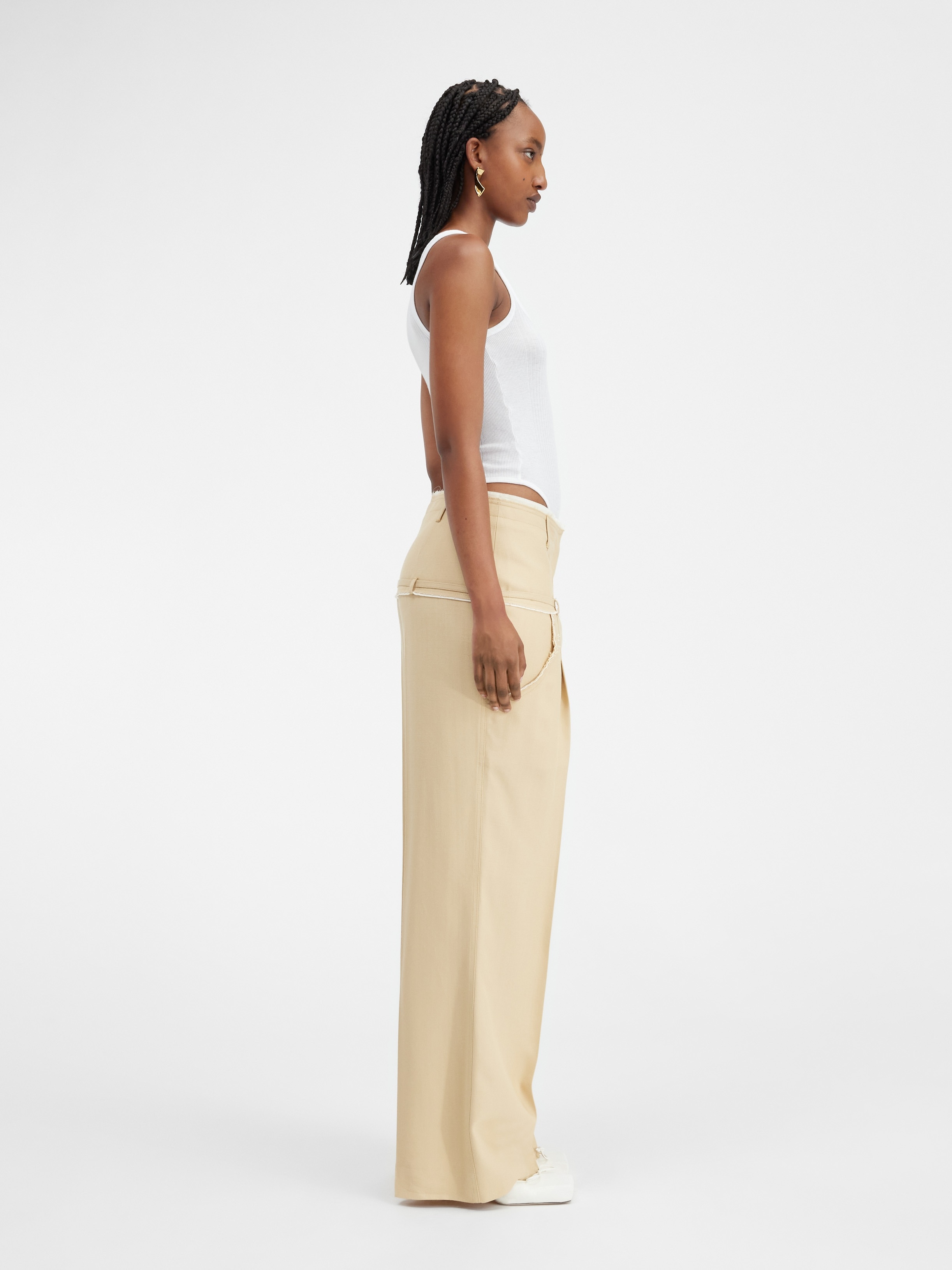 Jacquemus Le Pantalon Criollo クレープパンツ JACQUEMUS Le pantalon Criollo | REVERSIBLE