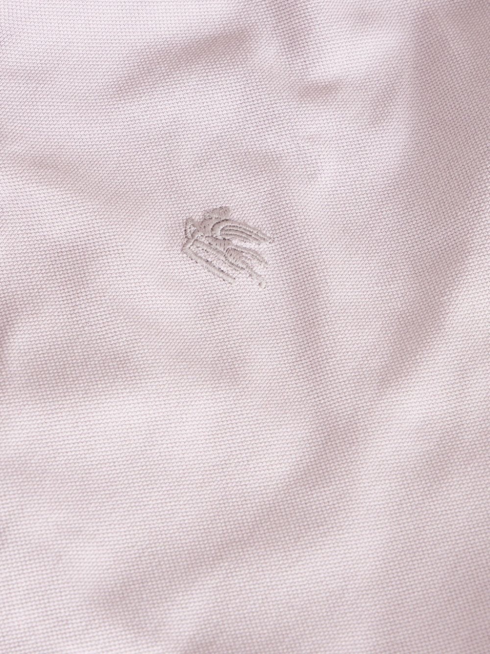 Pegaso-embroidered cotton polo shirt - 5