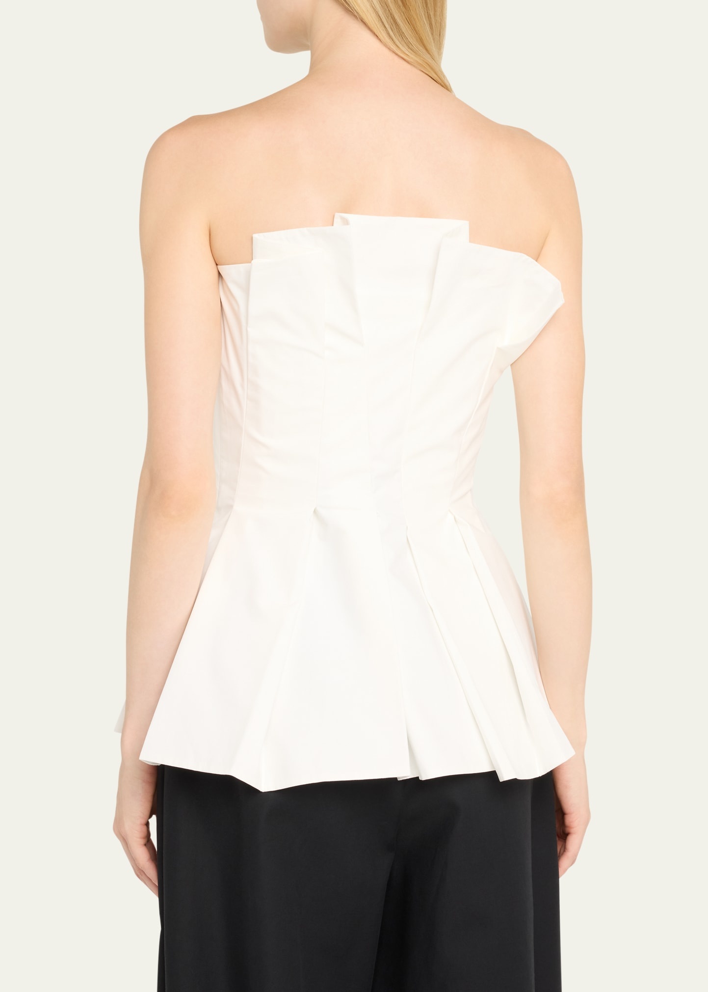 Tulip Cotton Poplin Bustier Top - 3